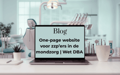 One-page website voor zzp’ers in de mondzorg | Wet DBA