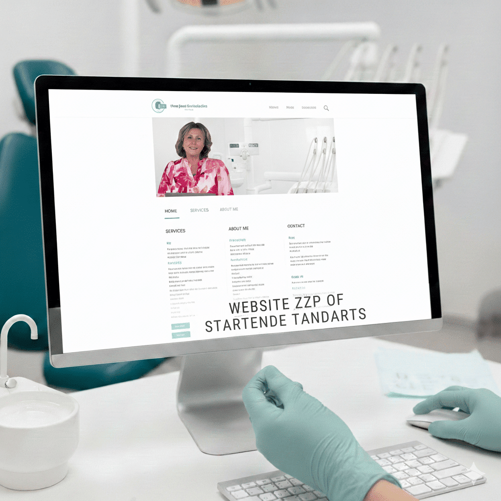 Website voor zelfstandig werkende of startende tandarts