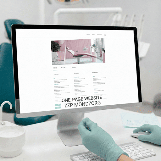 One-page website  laten maken voor ZZP of startende tandarts.