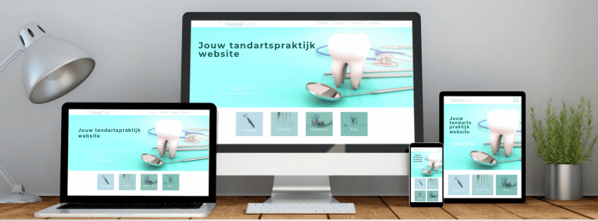 Website laten maken tandartspraktijk door Be Visual Online
