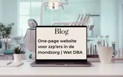 One-page website voor zzp’ers in de mondzorg | Wet DBA